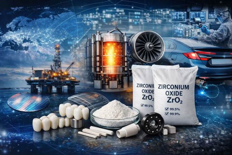 خرید اکسید زیرکونیوم (ZrO₂) | بررسی کاربردها، مشخصات فنی و قیمت پودر زیرکونیا در ۲۰۲۶