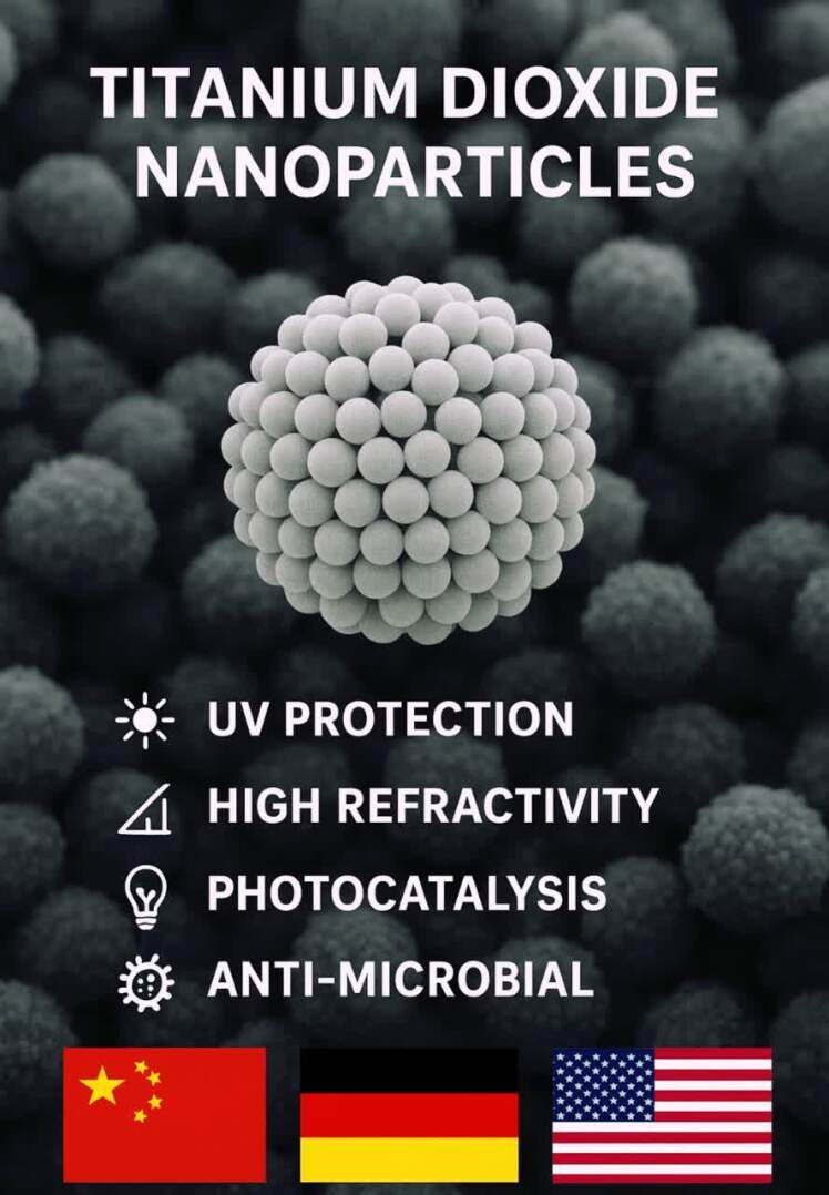 بازار جهانی نانو دیاکسید تیتانیوم در 2025؛ آمار تولید، کاربردها، تولیدکنندگان و آینده تا 2030