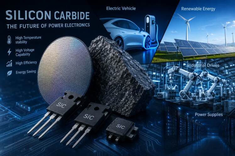 سیلیکون کارباید (Silicon Carbide | SiC)؛ ماده‌ای استراتژیک برای آینده خودروهای برقی، انرژی و صنعت نیمه‌هادی
