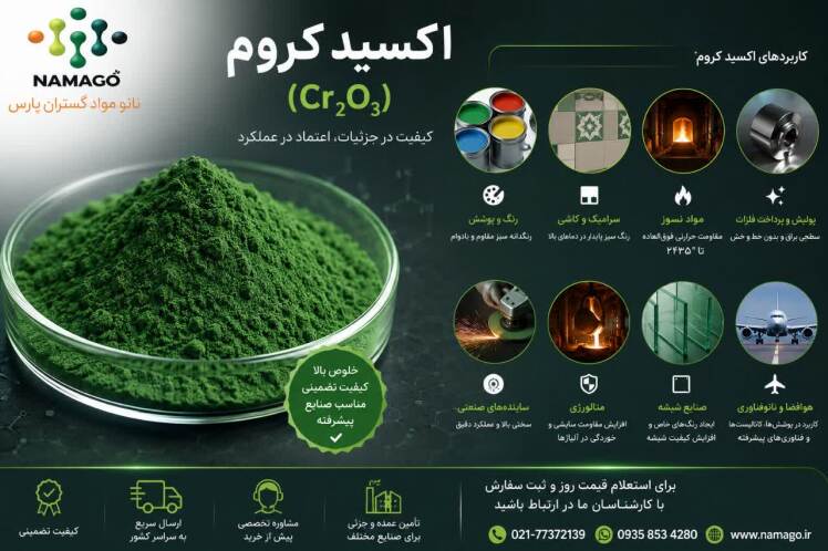 کاربردهای اکسید کروم؛ از صنایع فولاد تا نانوفناوری